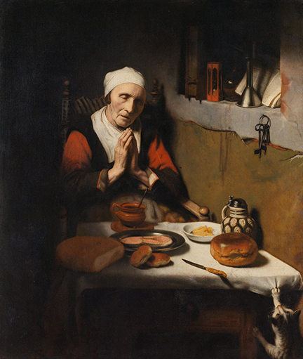 "The Prayer Without End" by Nicolaes Maes, circa 1656. Rijksmuseum 